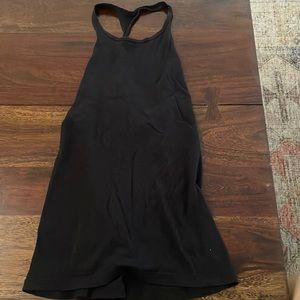 Lulu lemon black racer back tank top size 6